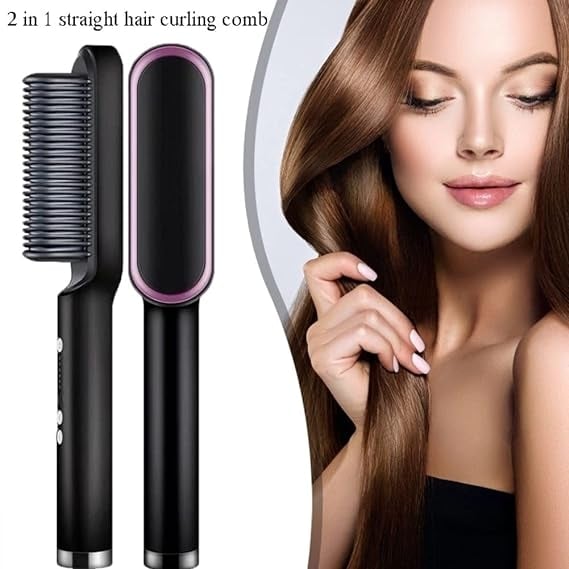 🎁2 in 1 Negative Ion Hair Straightener Styling Comb-7