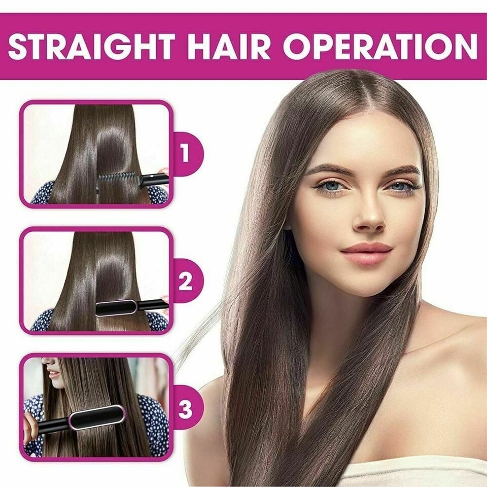 🎁2 in 1 Negative Ion Hair Straightener Styling Comb-4