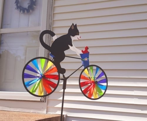 😺10% Off For One Set🐶CAT BICYCLE WIND SPINNER🚲-5