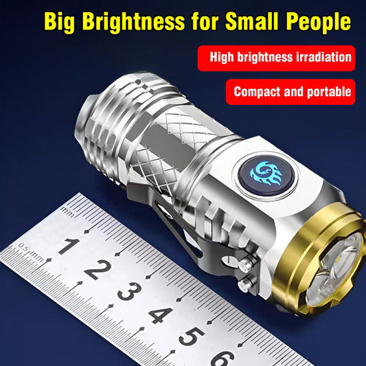 🎁Buy 2 Get 1 Free🔥Three-Eyed Monster Mini Flash Super Power Flashlight